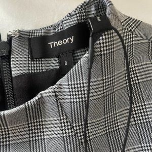 Theory McClair Plaid Mod Belt Dress - New with tags on - size 8